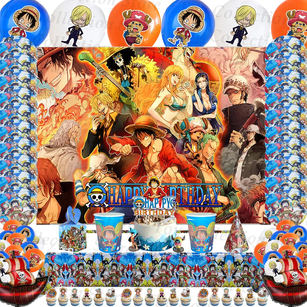 One Piece Party Supplies Blue